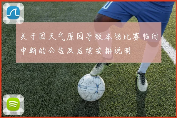 关于因天气原因导致本场比赛临时中断的公告及后续安排说明